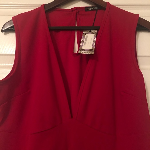 Plus Plunge Wide Leg Jumpsuit - Picture 4 of 5